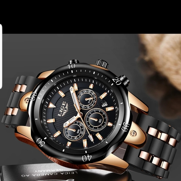 Quartz watch waterproof Stainless steel Price Reduced &firm - Picture 3 of 8